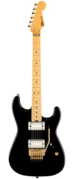Charvel Am NC SD1 HH FR GBLK set forfra