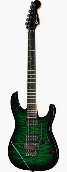 Charvel Pro-Mod Plus DK24 HH FR QM CEM set forfra