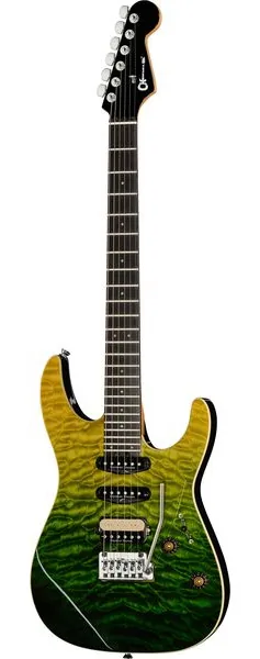 Charvel Pro-Mod Plus DK24 HSS QM ZF set forfra