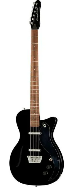 Danelectro 56 Vintage Baritone Black set forfra
