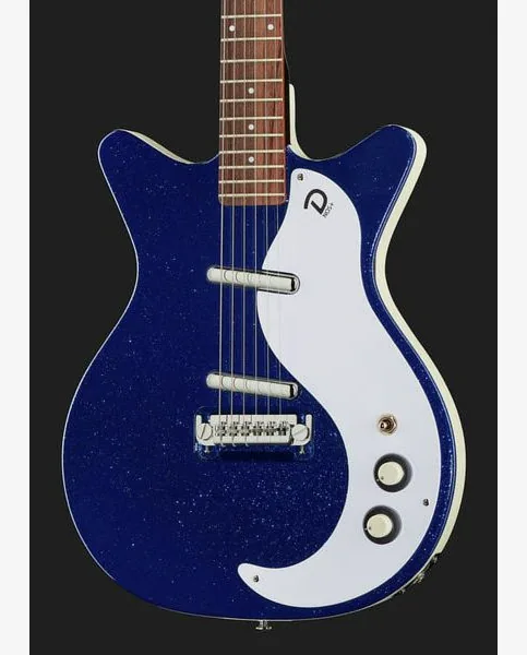 Danelectro 59M NOS+ Blue Metalflake 60th, detalje 4