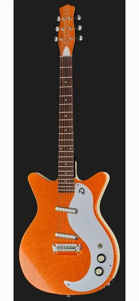 Danelectro 59M NOS+ Orange Metalflake, detalje 2