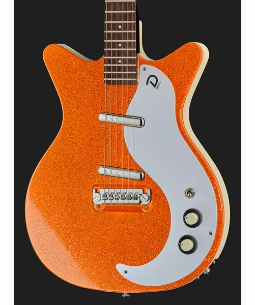 Danelectro 59M NOS+ Orange Metalflake, detalje 4