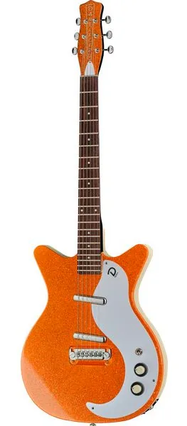 Danelectro 59M NOS+ Orange Metalflake set forfra