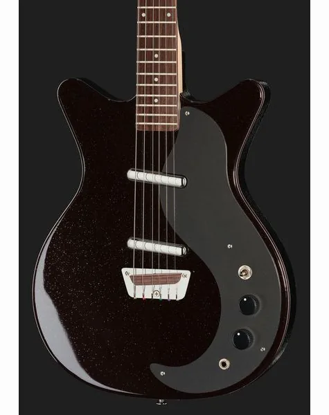 Danelectro Classic 59 Maroon Silver Glitt, detalje 4