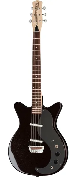 Danelectro Classic 59 Maroon Silver Glitt set forfra