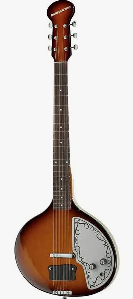 Danelectro DBS68 Reissue Baby Sitar VS set forfra