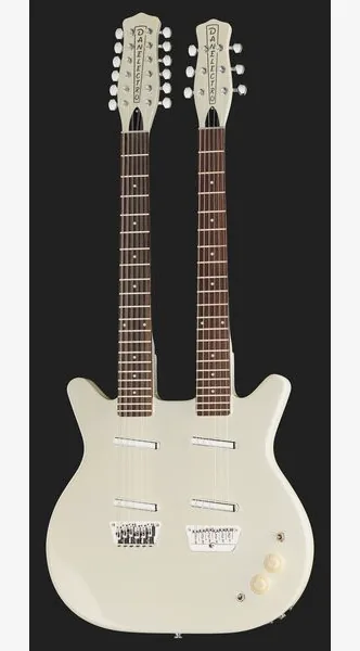 Danelectro Doubleneck 612 White, detalje 2