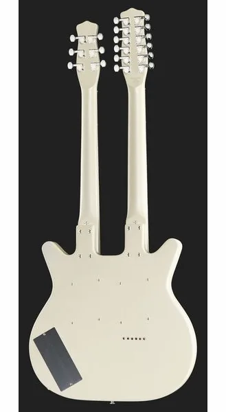 Danelectro Doubleneck 612 White, detalje 3