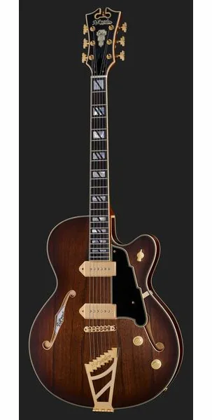 DAngelico Deluxe 59 Satin Brown Burst, detalje 2