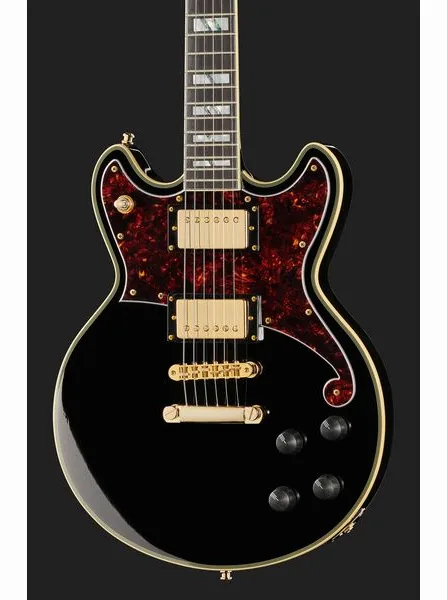 DAngelico Deluxe Brighton Solid Black, detalje 4
