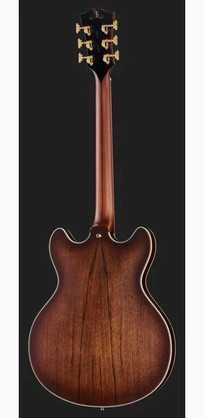 DAngelico Deluxe DC Satin Brown Burst, detalje 3
