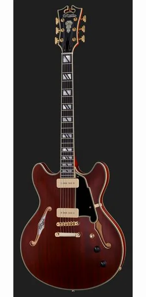 DAngelico Deluxe DC Satin Trans Wine, detalje 2