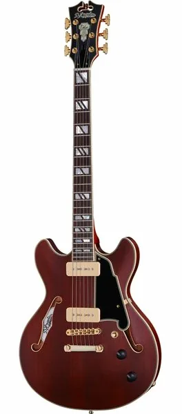 DAngelico Deluxe Mini DC Satin Trans Win set forfra