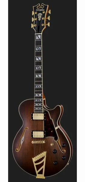 DAngelico Deluxe SS Satin Brown Burst, detalje 2