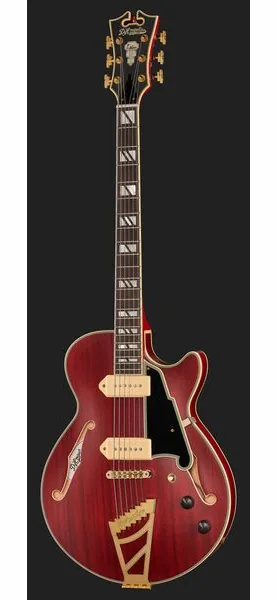 DAngelico DLX SS Barit. Satin Trans Wine, detalje 2