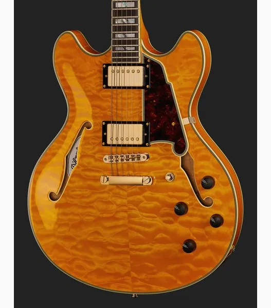 DAngelico Excel DC XT Vintage Nat Quilt, detalje 4