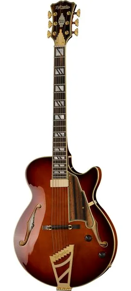 DAngelico Excel SS Soho Amaretto Burst set forfra