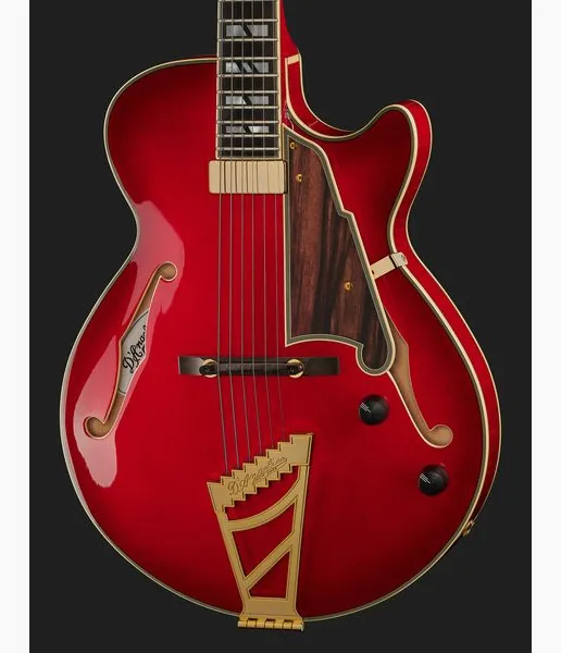 DAngelico Excel SS Soho Dark Cherry Burs, detalje 4