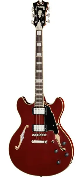 DAngelico Premier DC Burnt Red set forfra