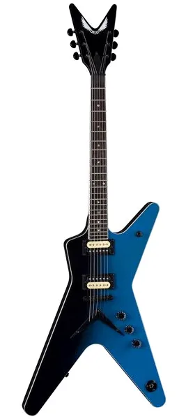 Dean Guitars ML 79 Black Blue Fade set forfra