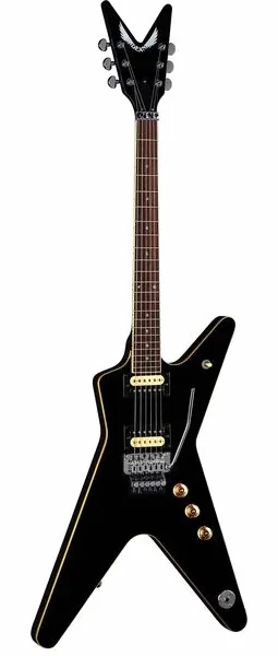 Dean Guitars ML 79 Floyd Classic Black set forfra