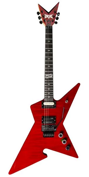 DGZ Dime Guitarz  Culprit Standard Cherry Bomb set forfra