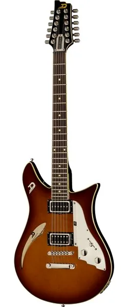 Duesenberg Double Cat 12 Vintage Burst set forfra