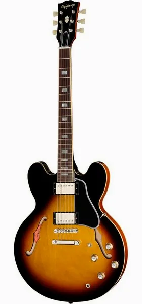 Epiphone 1962 ES-335 Reissue Vintage Bu set forfra