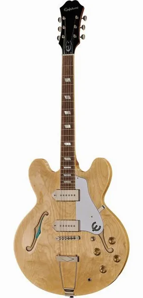 Epiphone Casino Natural w/ Epi Pro P90 set forfra