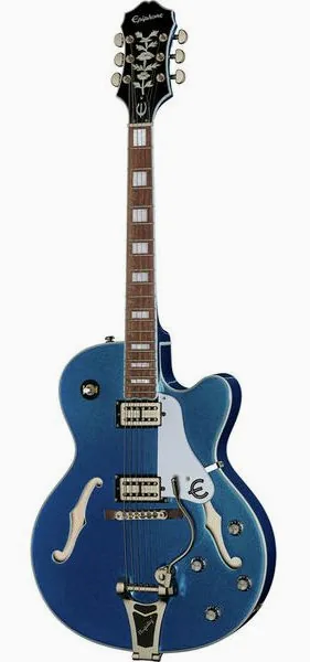 Epiphone Emperor Swingster Delta Blue set forfra