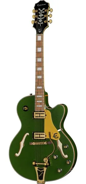 Epiphone Emperor Swingster Forest Green set forfra