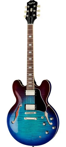Epiphone ES-335 Figured Blueberry Burst set forfra