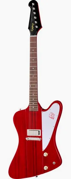Epiphone IGC 1963 Firebird I Re Cherry set forfra