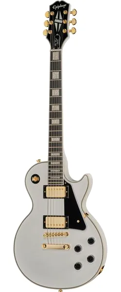 Epiphone Les Paul Custom Alpine WH set forfra