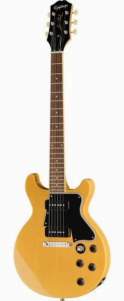 Epiphone Les Paul Special DC TV Yellow set forfra
