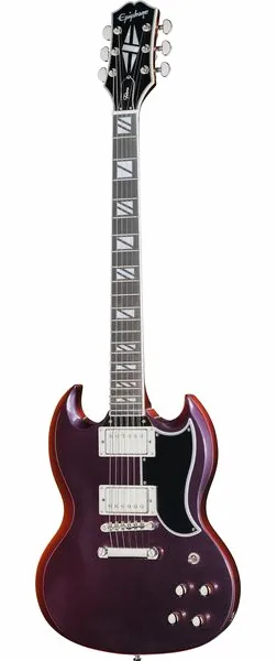 Epiphone SG Custom Futura M Ember Shift set forfra