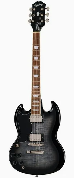 Epiphone SG Tribute Plus EB LH set forfra