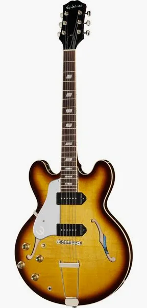 Epiphone USA Casino Vintage Sunburst LH set forfra