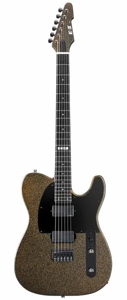 ESP E-II T-6 HS Gold Sparkle Satin set forfra