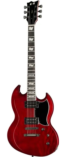 ESP E-II Viper See Thru BK Cherry set forfra