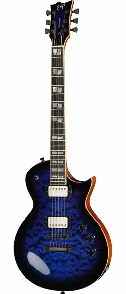 ESP Eclipse QM Dark Blue Sunburst set forfra