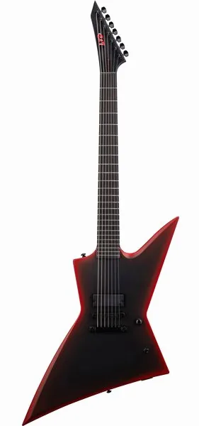 ESP LTD EXL-7B Black Metal II set forfra