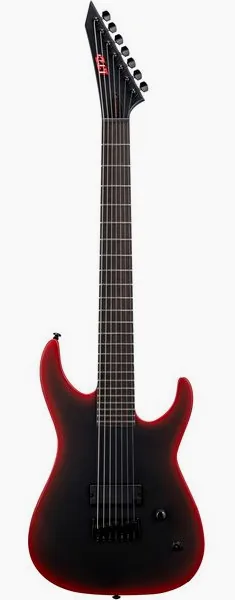 ESP LTD M-7B HT Black Metal II set forfra