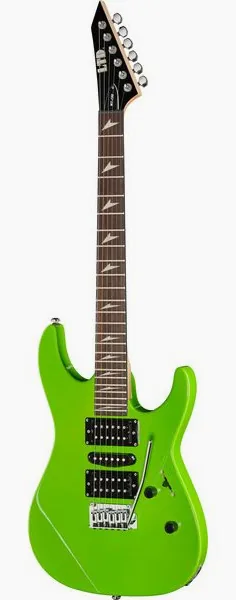 ESP LTD MT-130 Neon Green set forfra