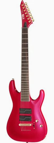 ESP LTD SC-607B Magenta Metallic set forfra