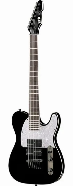 ESP LTD SCT607 Baritone Black set forfra