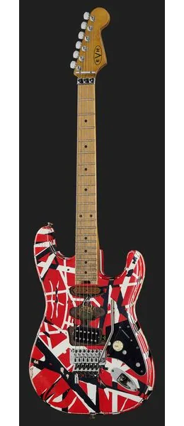 Evh Frankie Striped MN Relic R/W/B, detalje 2