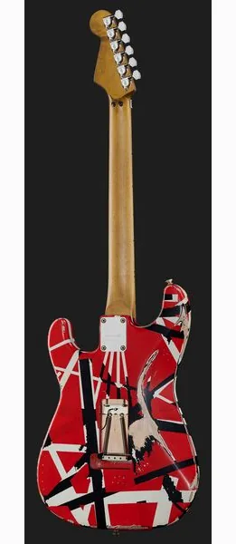 Evh Frankie Striped MN Relic R/W/B, detalje 3