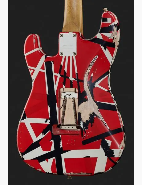 Evh Frankie Striped MN Relic R/W/B, detalje 5